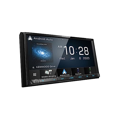 KENWOOD DMX9707S 6.95-Inch Capacitive Touch Screen, Car Stereo, Wired and Wireless CarPlay and Android Auto, Bluetooth, AM/FM Radio, MP3 Player, USB Port, Double DIN, 13-Band EQ, SiriusXM KENWOOD DMX9707S 6.95-Inch Capacitive Touch Screen, Car Stereo, Wired and Wireless CarPlay and Android Auto, Bluetooth, AM/FM Radio, MP3 Player, USB Port, Double DIN, 13-Band EQ, SiriusXM